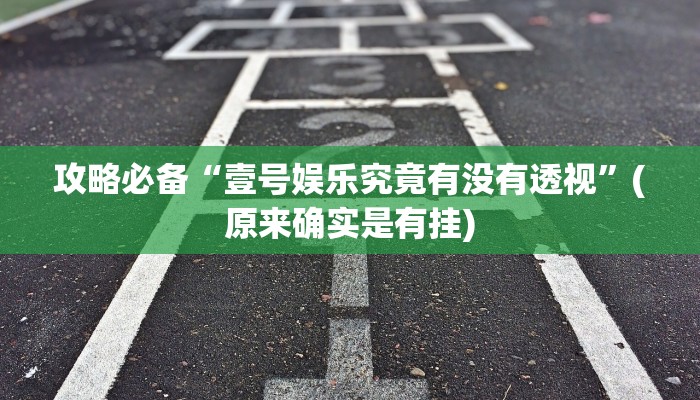 攻略必备“微乐吉林麻将辅助透视挂软件”其实确实有挂
