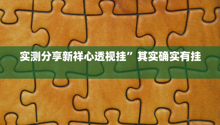 实测教程”波特互娱透视挂方法”(原来确实是有挂)