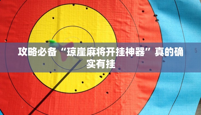 攻略必备“琼崖麻将开挂神器”真的确实有挂