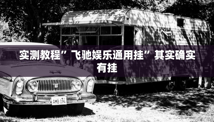 实测教程”飞驰娱乐通用挂”其实确实有挂
