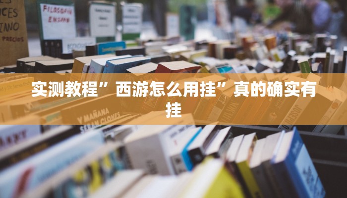 实测教程”西游怎么用挂”真的确实有挂