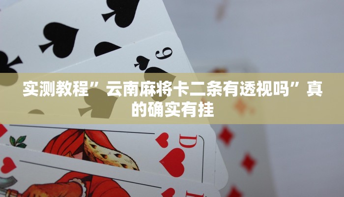 攻略必备“东阳四副牌透视挂”其实确实有挂
