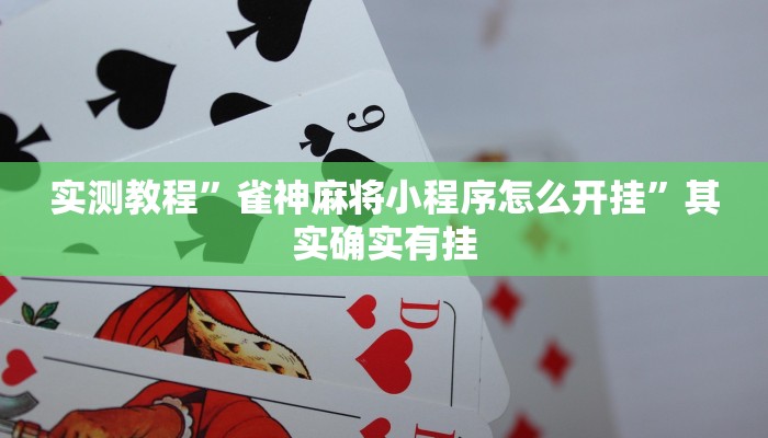 攻略必备“新黑鹰金花透视”(原来确实是有挂)
