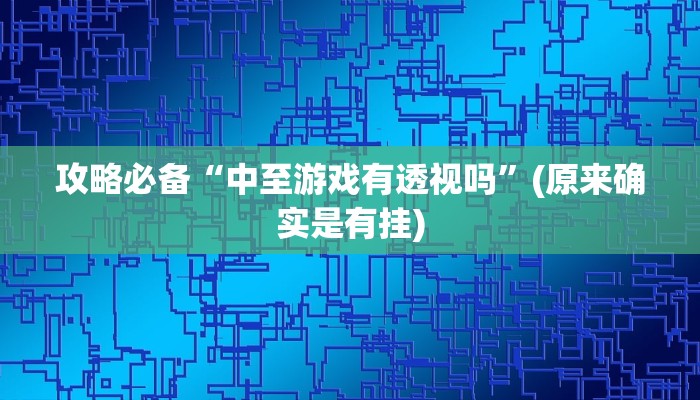 实测分享桂林跑胡子透视挂方法”其实确实有挂
