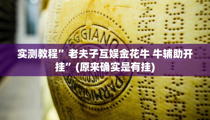 实测教程”新悠悠系列斗牛透视挂方法”其实确实有挂
