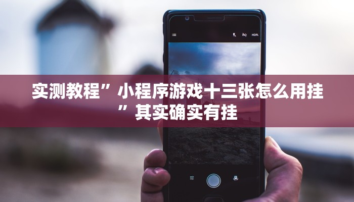 攻略必备“建德十三道辅助开挂”其实确实有挂
