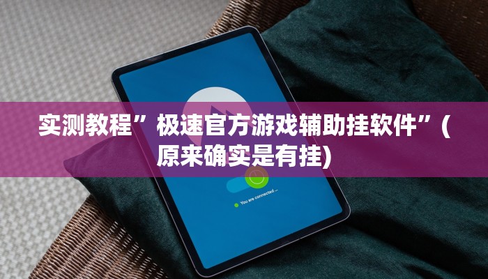 实测教程”极速官方游戏辅助挂软件”(原来确实是有挂)