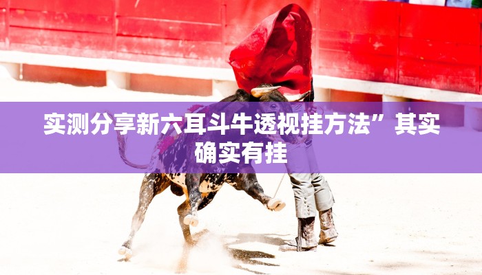 实测分享新六耳斗牛透视挂方法”其实确实有挂
