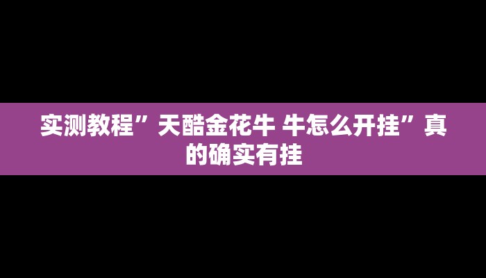 实测教程”在线德州扑克透视挂”其实确实有挂
