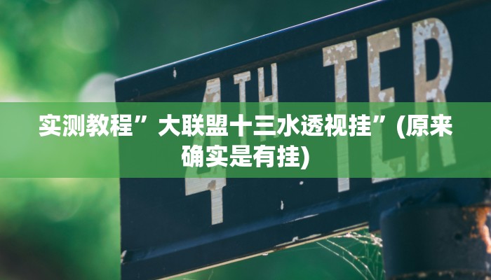 实测教程”新澳娱透视挂”真的确实有挂