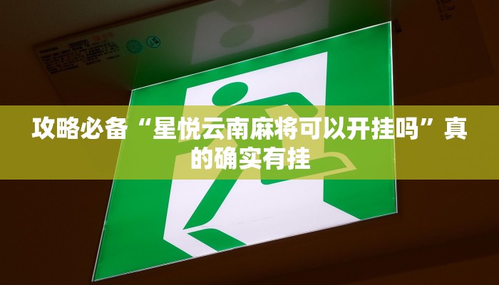 实测教程”云月晋善麻将怎么开挂”其实确实有挂
