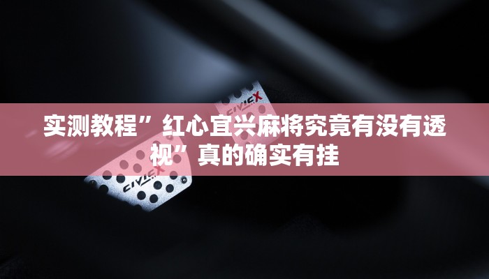 实测教程”蚌埠玩作弊透视软件方法”真的确实有挂