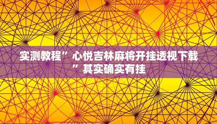 攻略必备“星力十一代有挂吗”(原来确实是有挂)