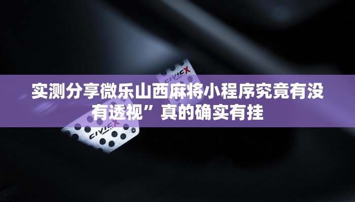 实测教程”手机打微乐捉鸡麻将辅助透视挂软件”真的确实有挂