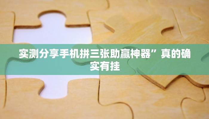 实测教程”欢聚麻将透视”其实确实有挂

