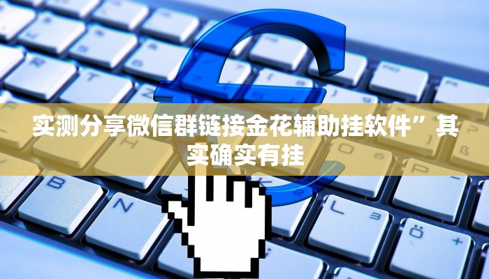 实测分享微信群链接金花辅助挂软件”其实确实有挂

