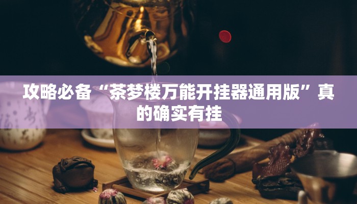 攻略必备“茶梦楼万能开挂器通用版”真的确实有挂