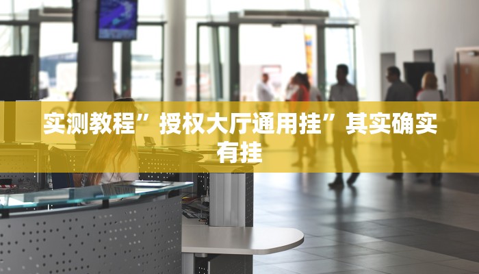 实测教程”授权大厅通用挂”其实确实有挂
