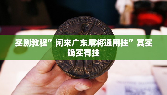 实测教程”闲来广东麻将通用挂”其实确实有挂
