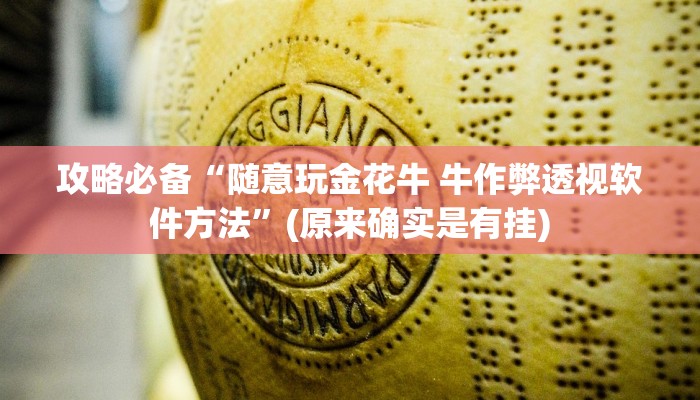 攻略必备“随意玩金花牛 牛作弊透视软件方法”(原来确实是有挂)