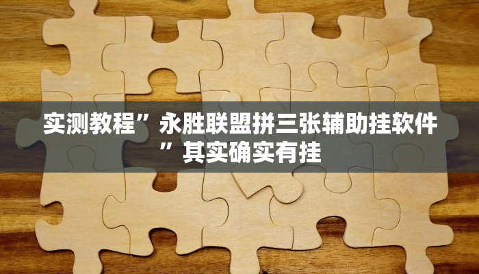 实测教程”永胜联盟拼三张辅助挂软件”其实确实有挂
