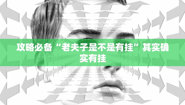 攻略必备“老夫子是不是有挂”其实确实有挂
