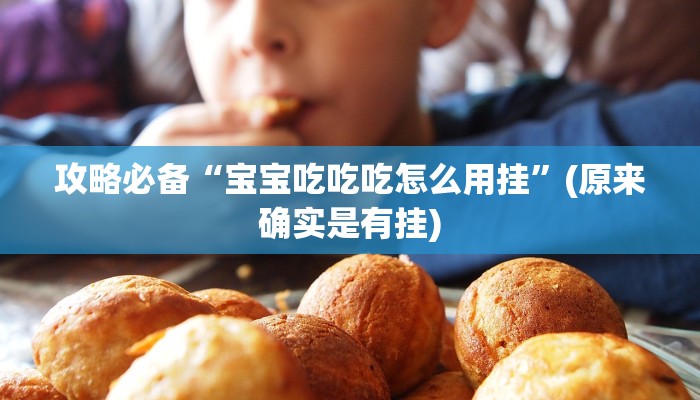 攻略必备“宝宝吃吃吃怎么用挂”(原来确实是有挂)
