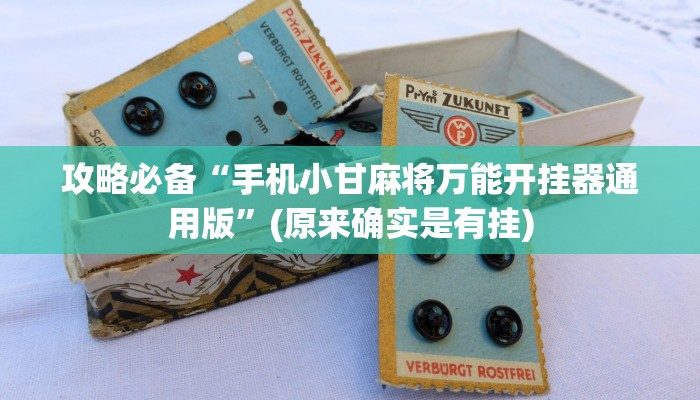 攻略必备“手机小甘麻将万能开挂器通用版”(原来确实是有挂)