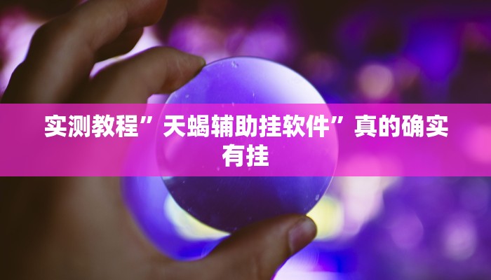 实测教程”天蝎辅助挂软件”真的确实有挂