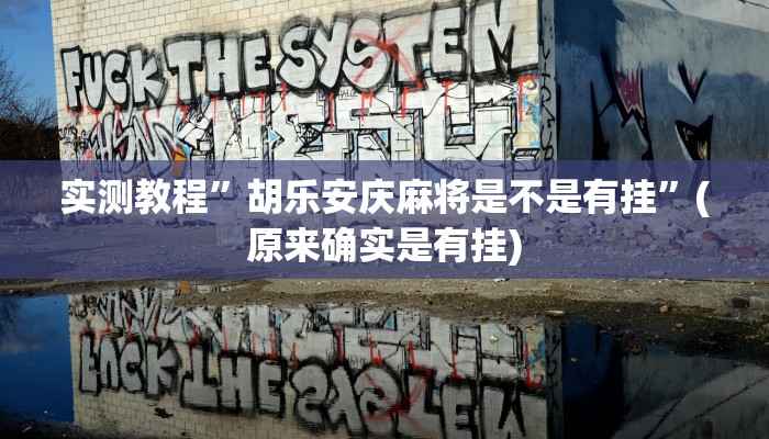 实测教程”胡乐安庆麻将是不是有挂”(原来确实是有挂)