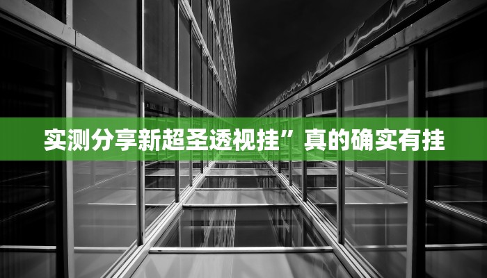 实测分享新超圣透视挂”真的确实有挂