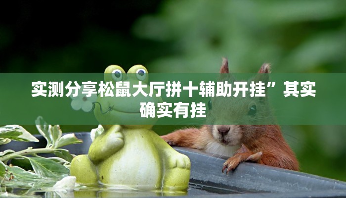 实测分享松鼠大厅拼十辅助开挂”其实确实有挂
