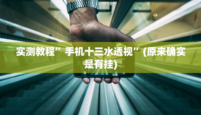 实测教程”手机十三水透视”(原来确实是有挂)