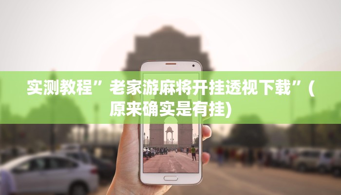 实测教程”老家游麻将开挂透视下载”(原来确实是有挂)