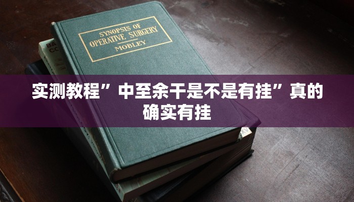 实测教程”中至余干是不是有挂”真的确实有挂