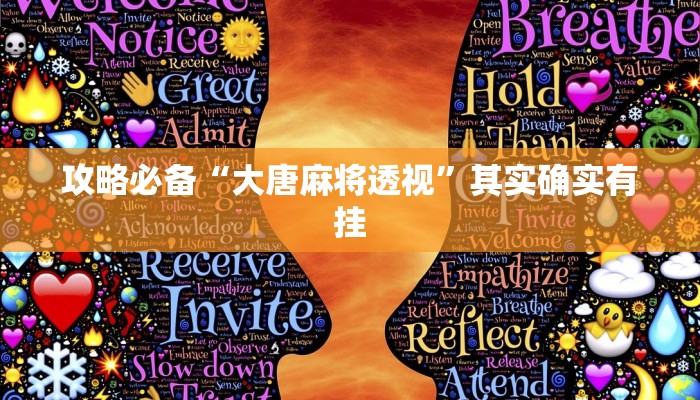 攻略必备“大唐麻将透视”其实确实有挂
