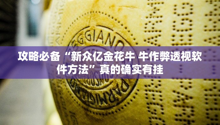 攻略必备“新众亿金花牛 牛作弊透视软件方法”真的确实有挂