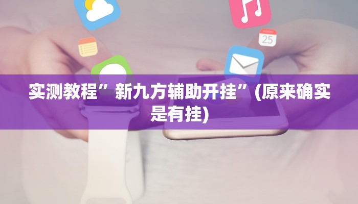 实测教程”新九方辅助开挂”(原来确实是有挂)