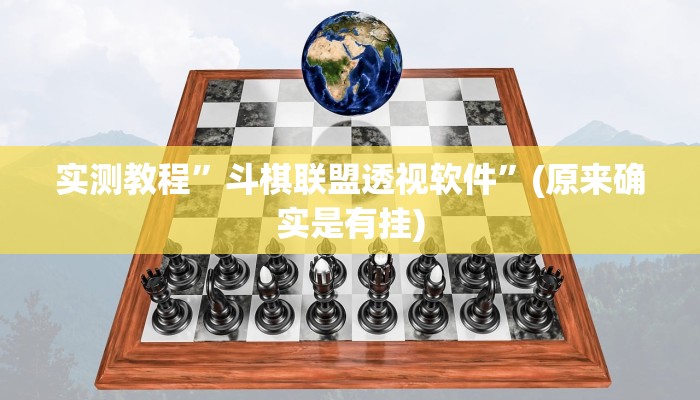 实测教程”斗棋联盟透视软件”(原来确实是有挂)