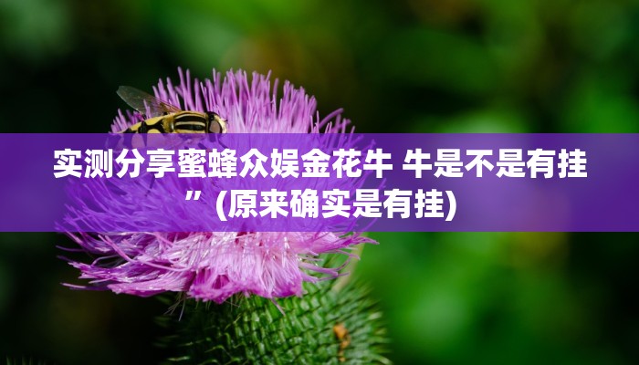 实测分享蜜蜂众娱金花牛 牛是不是有挂”(原来确实是有挂)