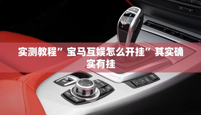 实测教程”宝马互娱怎么开挂”其实确实有挂
