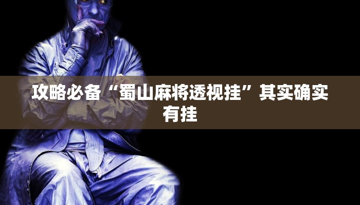 攻略必备“蜀山麻将透视挂”其实确实有挂
