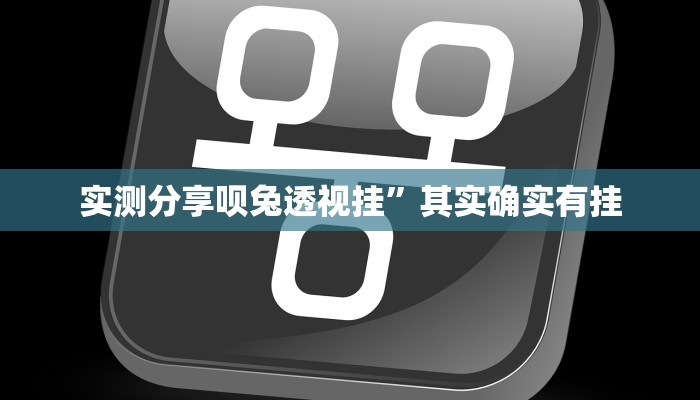 实测分享呗兔透视挂”其实确实有挂
