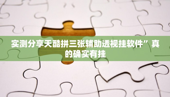 攻略必备“胡乐晋中麻将透视软件”(原来确实是有挂)