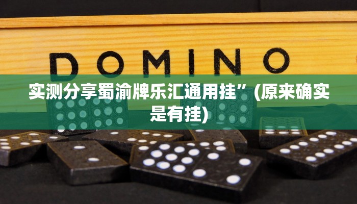 实测分享蜀渝牌乐汇通用挂”(原来确实是有挂)