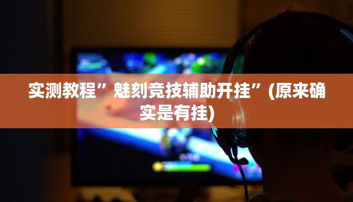 实测教程”魅刻竞技辅助开挂”(原来确实是有挂)
