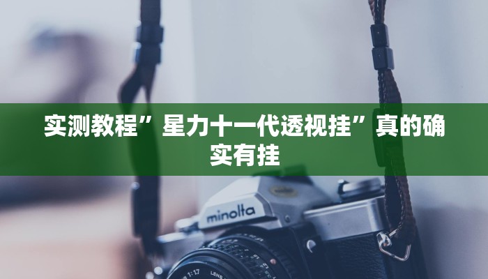 实测教程”星力十一代透视挂”真的确实有挂