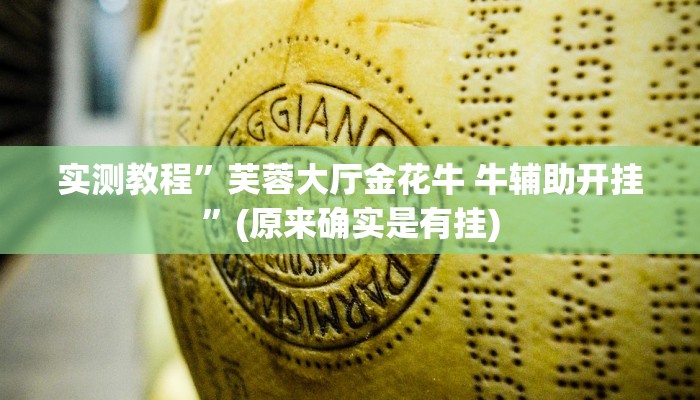实测教程”芙蓉大厅金花牛 牛辅助开挂”(原来确实是有挂)