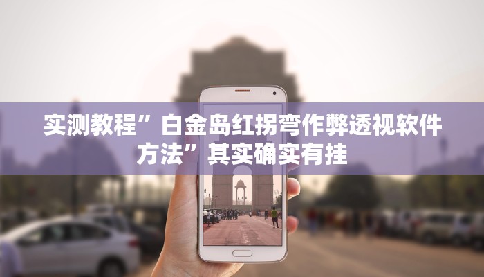 实测教程”白金岛红拐弯作弊透视软件方法”其实确实有挂
