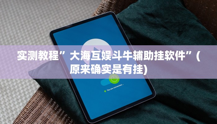 实测教程”大海互娱斗牛辅助挂软件”(原来确实是有挂)